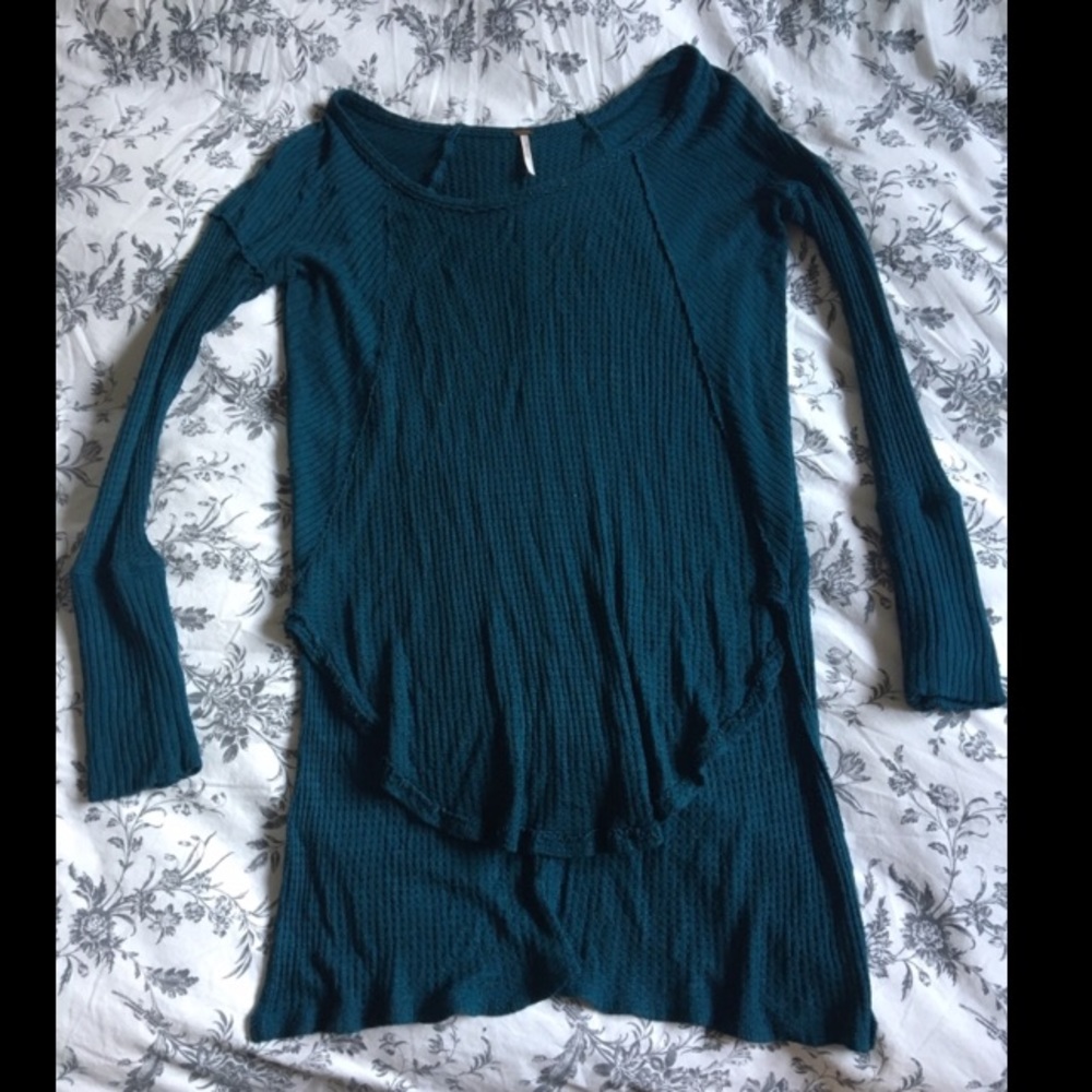 Free People Ventura Thermal Top- Teal
